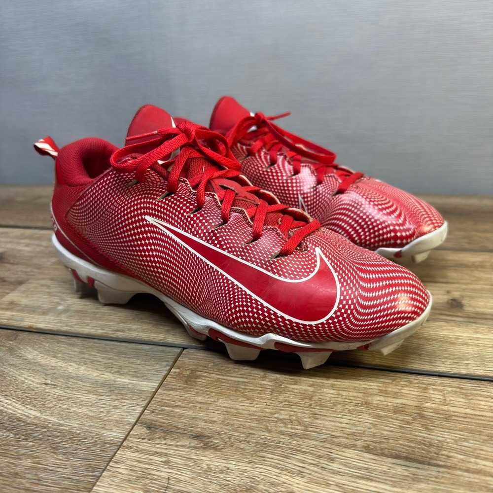 Nike Vapor Shark 3 Cleats Mens 9.5 Red White Football Baseball‎ 917168-600
